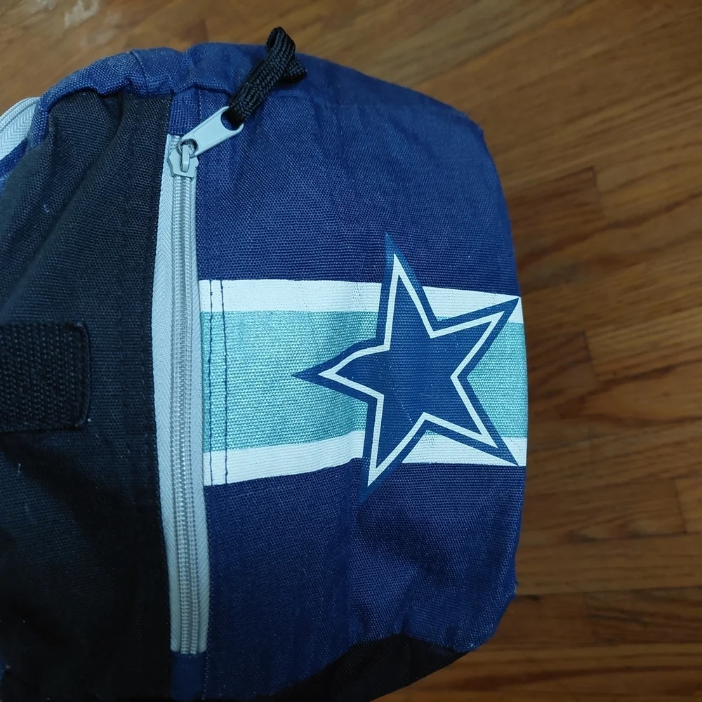 Vintage NFL Dallas Cowboys Blue Duffel Bag Football (Bag C)